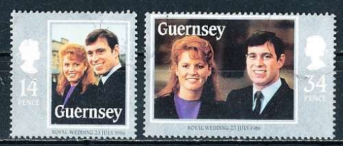 GUERNSEY   - 1986   Royal Wedding   SET  -   FINE  USED