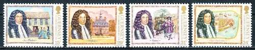 GUERNSEY   - 1987    Sir Edmond Andros   SET  -   FINE  MINT