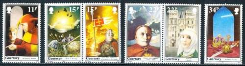 GUERNSEY   - 1987    Wilhelm the Conqueror   SET  -   FINE  MINT