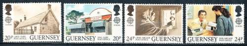 GUERNSEY   - 1990  EUROPA Stamps - Post Offices   SET  -   MINT