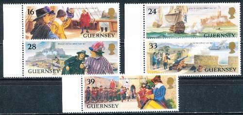 GUERNSEY   - 1993  Victory At the Cornet Fort   SET   -   FINE  MINT