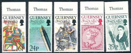 GUERNSEY   - 1993  Thomas de la Rue   SET   -   FINE  MINT