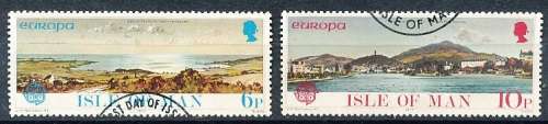 ISLE of MAN  - 1977   EUROPA Stamps - Landscapes   SET    -  FINE  CTO USED