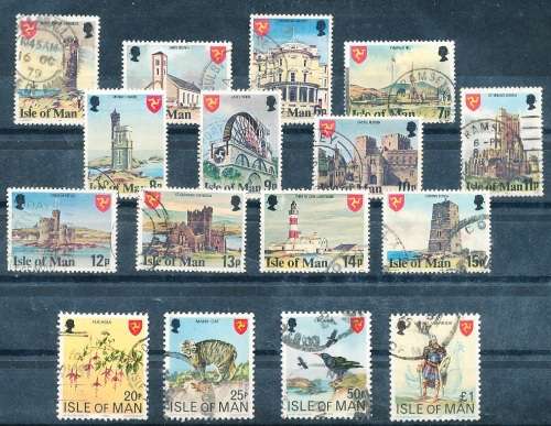 ISLE of MAN  - 1978   Buildings    SET  -  FINE   USED