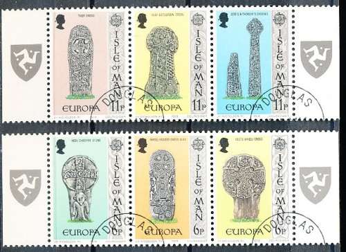 ISLE of MAN  - 1978  EUROPA Stamps - Monuments    SET  -  FINE  CTO  USED