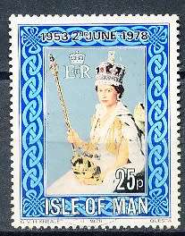 ISLE of MAN  - 1978  Queen Elizabeth II`s Coronation    SET  -  FINE    USED