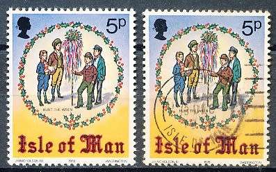 ISLE of MAN  - 1978   Chritsmas Stamp      -  FINE  MINT and USED