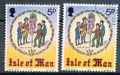 ISLE of MAN  - 1978   Chritsmas Stamp      -  FINE  MINT and USED