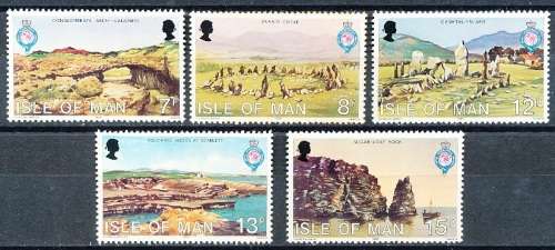 ISLE of MAN  - 1980   `The Royal Geographical Society`  SET   -  FINE  MINT