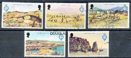 ISLE of MAN  - 1980   `The Royal Geographical Society`  SET   -  FINE  USED