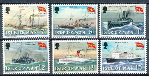 ISLE of MAN  - 1980    Steam Packet Company  SET   -  FINE    MINT