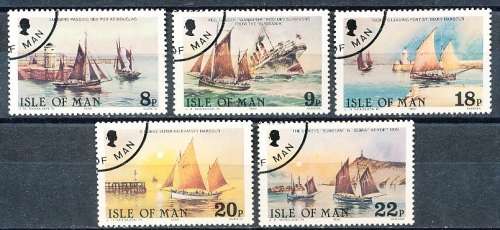 ISLE of MAN  - 1981    Old Fishing Fleet  SET  -  FINE  CTO  USED