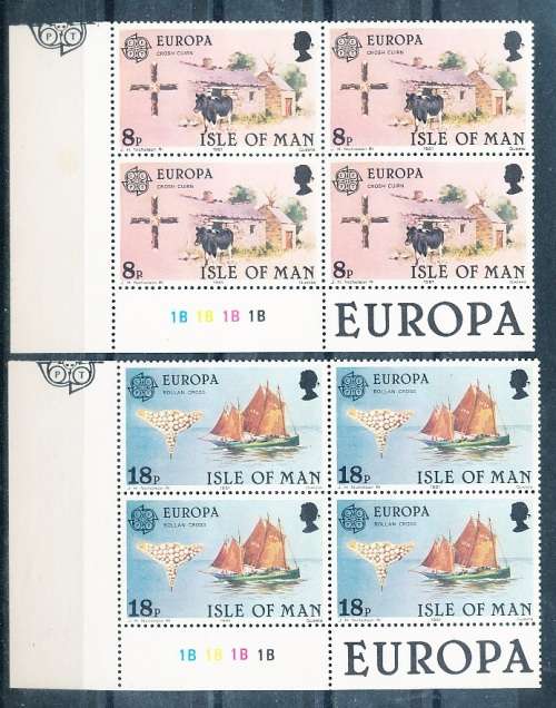 ISLE of MAN  - 1981  EUROPA Stamps - Folklore   SET  -   FINE  MINT BLOCKS of 4