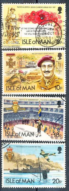 ISLE of MAN  - 1981  The Royal British Legion  - FINE  USED