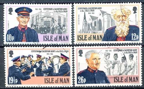 ISLE of MAN  - 1983  Salvation Army  SET  - FINE USED