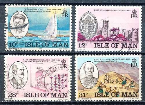 ISLE of MAN  - 1983  King Williams College  SET  - FINE USED