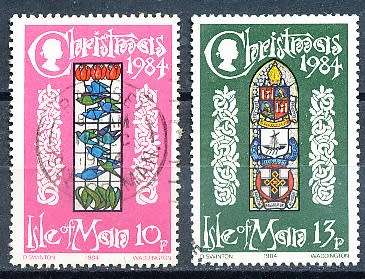 ISLE of MAN  - 1984  Christmas stamps  SET  - FINE USED