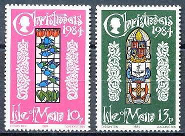 ISLE of MAN  - 1984  Christmas stamps  SET  - MINT