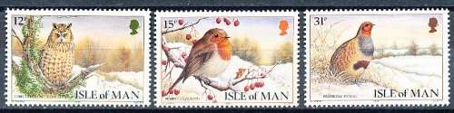 ISLE of MAN  - 1988   Chistmas stamps  -  SET  - FINE  MINT