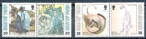 ISLE of MAN  - 1993  EUROPA Stamps - Contemporary Art  SET  - FINE  MINT