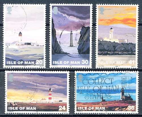 ISLE of MAN  - 1996   Lighthouses  - FINE  USED