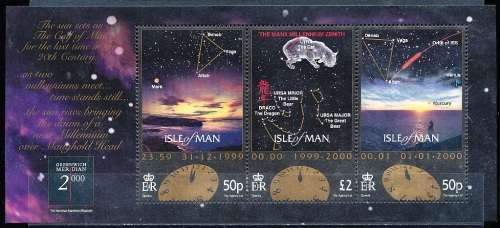 ISLE of MAN  - 1999  Millennium -  MINI-SHEET  - FINE  CTO USED