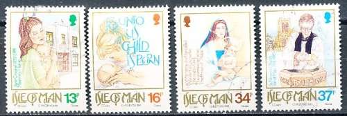 ISLE of MAN  - 1989    Christmas stamps -  SET  - FINE  USED