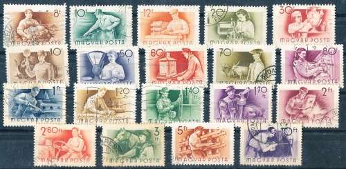 HUNGARY  1955  -   Occupations  SET   -   FINE   USED