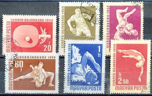 HUNGARY  1958  -    International Sports   SET   -   FINE  USED