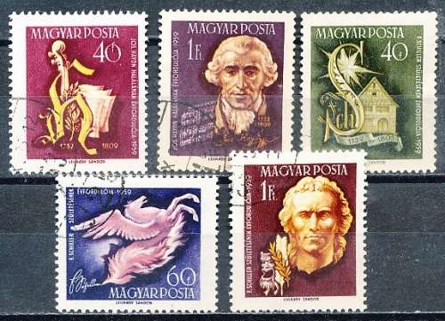 HUNGARY  1959  -   Anniversaries   SET   -   FINE  USED