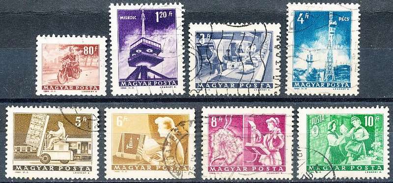 HUNGARY  1964  -  Post and Telecommunications  FULL   SET  -   FINE  USED