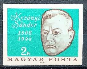 HUNGARY  1966  -    Sandor Koranyi  IMPERF -   FINE  MINT