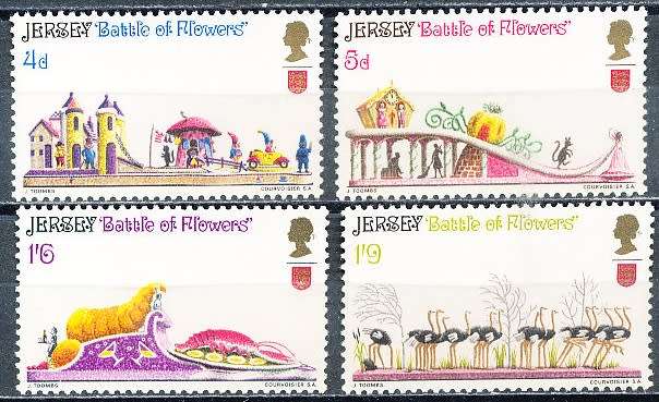 JERSEY   - 1970   Battle of Flowers  FULL SET  -  MINT