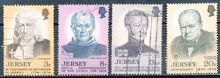 JERSEY   - 1974    Personalities  FULL SET  -  FINE USED