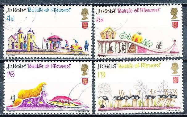 JERSEY   - 1970   Battle of Flowers  FULL SET  -  FINE USED