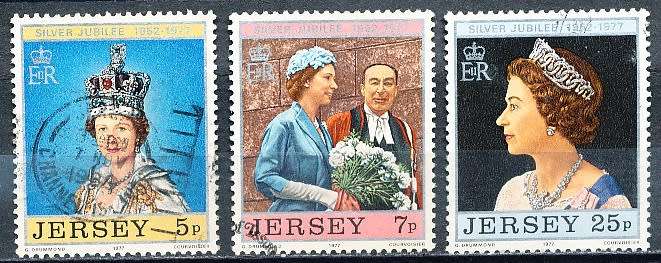 JERSEY   - 1977  Coronation of Queen Elizabeth II   FULL SET  -  FINE USED