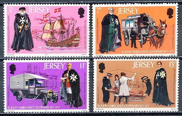 JERSEY   - 1977    St.John Ambulance  FULL SET  -  FINE MINT