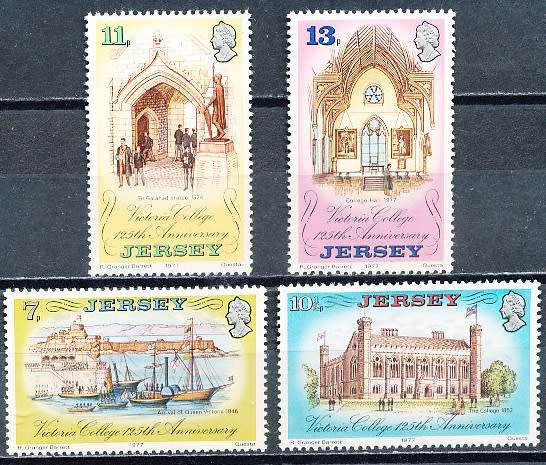 JERSEY   - 1977    Anniversary of the Victoria College  FULL SET  -  FINE MINT