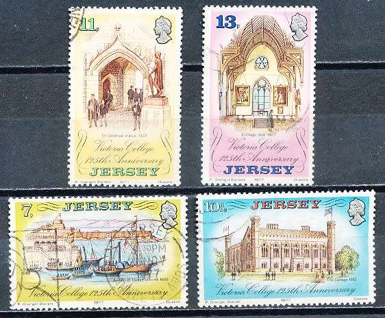 JERSEY   - 1977    Anniversary of the Victoria College  FULL SET  -  FINE USED