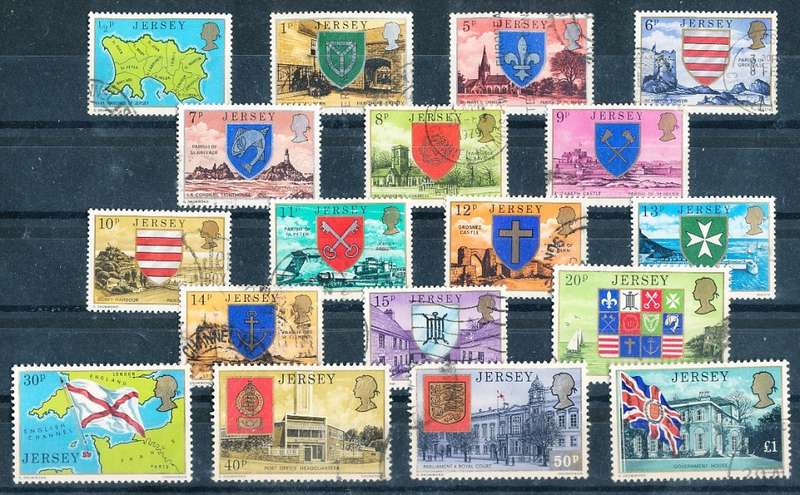 JERSEY   - 1976  Definitive Issue - Coat of Arms  -  FINE  USED