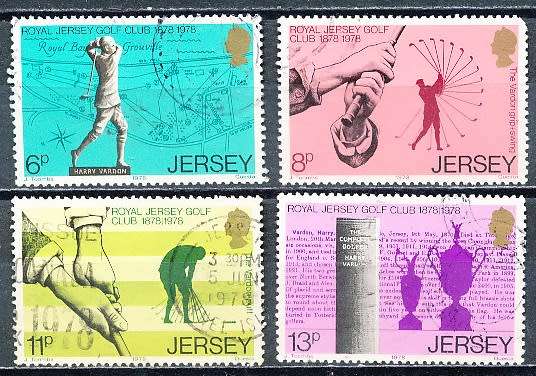 JERSEY   - 1978  Royal Jersey Golf Club  FULL SET    -  FINE USED