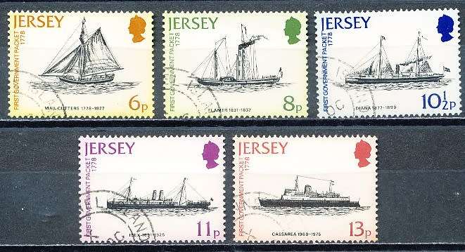 JERSEY   - 1978    Postal Connection with England  FULL SET    -  FINE  USED