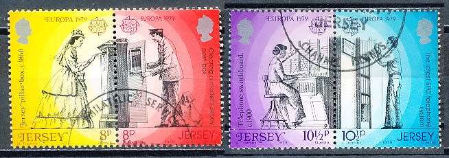 JERSEY   - 1979    EUROPA Stamps - Post & Telecommunications FULL SET    -  FINE  CTO  USED