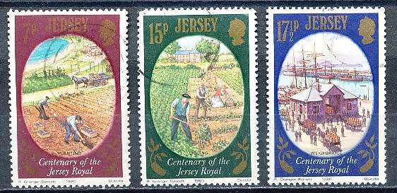 JERSEY   - 1980  The Jersey Royal Potato     FULL SET    -  FINE  USED
