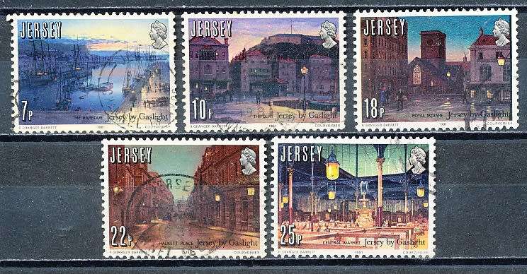 JERSEY   - 1981   Jersey by Gaslight   FULL  SET     -  FINE  USED