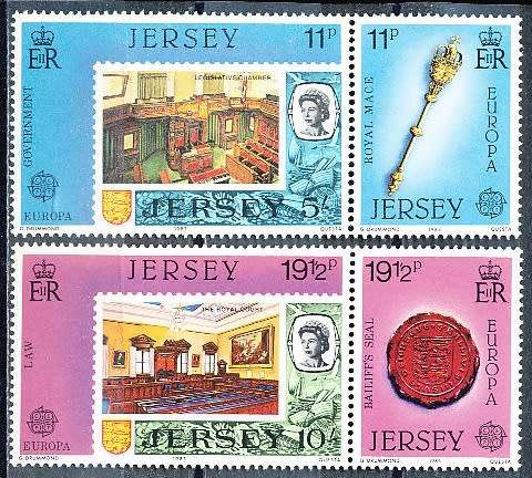 JERSEY   - 1983   EUROPA Stamps - Inventions FULL  SET     -  FINE  MINT