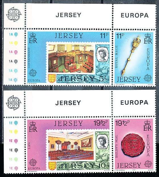 JERSEY   - 1983   EUROPA Stamps - Inventions FULL  SET     -  FINE  MINT