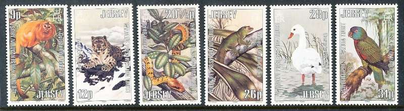 JERSEY   - 1984   The Jersey Zoo   FULL  SET     -   MINT