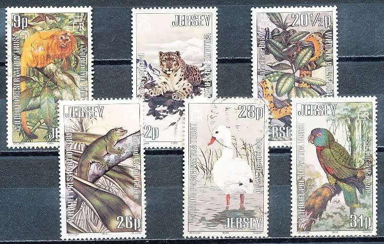 JERSEY   - 1984   The Jersey Zoo   FULL  SET     -  FINE  USED