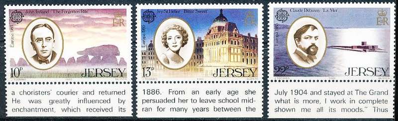 JERSEY   - 1985   EUROPA Stamps - European Music Year   FULL  SET     - FINE  MINT